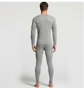 En gros 2 pièces longues johns <span class=keywords><strong>thermique</strong></span> <span class=keywords><strong>sous</strong></span>-vêtements Hommes 100 <span class=keywords><strong>coton</strong></span> col rond long johns mode style - Product Image 3