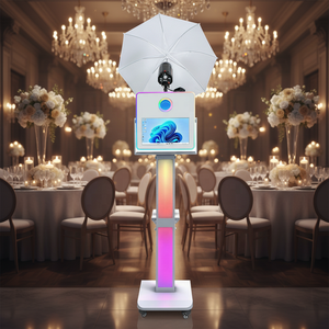 Nouvelle conception de borne <span class=keywords><strong>photo</strong></span> LED avec écran tactile LCD pour fêtes, mariages et selfies, machine <span class=keywords><strong>photo</strong></span> DSLR - Product Image 3