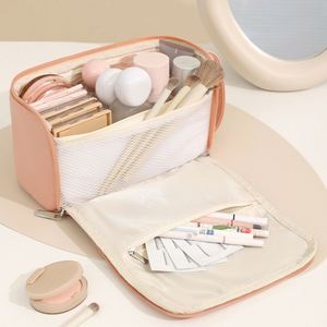 Portable Large Capacity Makeup Bag with Multi-Compartment Organizer for Travel & Daily Use - Product Image 4