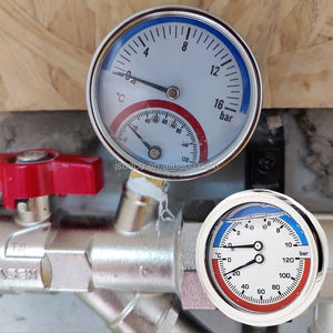 Jauge de <span class=keywords><strong>pression</strong></span> de température axiale pour chaudière à vapeur chaudière à <span class=keywords><strong>eau</strong></span> chaude Machine à expresso chaudière manomètre à vapeur - Product Image 6