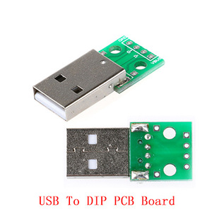 <b>USB</b> To DIP PCB Board 4Pin 2.54mm Pitch For Mobile Phone Power Data Connection <b>Adapter</b> - Product Image 1