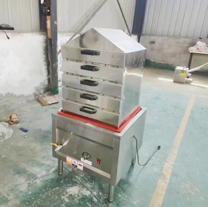 Canada cuiseur à vapeur commercial à gaz chinois dim sum pour momo cuiseur à vapeur et machine à nouilles en cristal <span class=keywords><strong>liangpi</strong></span> - Product Image 2