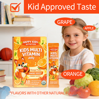 Multivitamines en gelée pour enfants, favorise une croissance saine, renforce l'immunité, saveur fruitée délicieuse, facile à mâcher pour les enfants