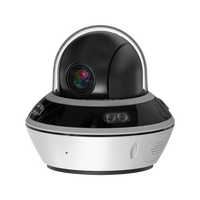 Caméra dôme IP PTZ mini P2P avec vision nocturne couleur, option de montage au plafond et au mur, application XMEYE ICSEE