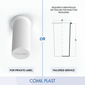 High Quality European Style Plastic Insert Inner <b>Vase</b> for White Porcelain Adult <b>Grave</b> Memorial Glossary Photo COMIL PLAST Brand - Product Image 5