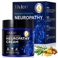 Crème pour neuropathie naturelle Tivlon Private Label 120g, légère, pour les pieds, les jambes et les articulations, soulagement maximal de la douleur, crème pour les nerfs