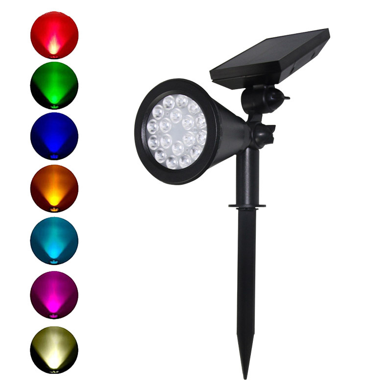 Good Selling Solar Spot Light Ip65 Led Lamp Waterproof CE ROHS FCCCertified Led Solar Spotlight Garden Spike Light for Landscape
