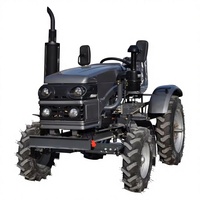 Tracteur à roues Jialong T-220B 22HP à transmission par engrenages, multifonctionnel, pour petites exploitations agricoles européennes, refroidissement par eau, 2 roues motrices