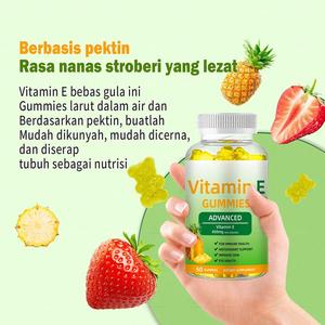 Caramelos de goma de vitamina E personalizados Suplemento de biotina y colágeno Caramelos de goma orgánicos para la salud del cabello, la piel, el corazón y los ojos - Product Image 3