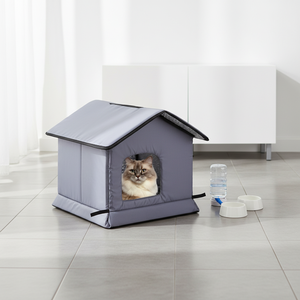 Nouvelle Maison Douillette et Chauffante pour Animaux de Compagnie – Lavable, en Peluche, avec Tapis Chauffant Intégré, Idéale pour Garage ou Porche – Nid pour Chat - Product Image 3