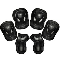 Ensemble d'équipement de protection EVA pour patinage sur glace, skateboard, genouillères à tête de taureau pour hommes femmes