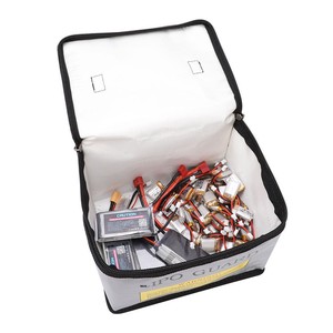 Bolsa a prueba <span class=keywords><strong>de</strong></span> explosiones para baterías <span class=keywords><strong>de</strong></span> litio LIPO GUARD para <span class=keywords><strong>aeromodelismo</strong></span>, tipo cremallera 3D, impermeable, ignífuga, 215x145x165 - Product Image 2