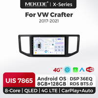 Head Unit Mobil Android MEKEDE X10 X20 X30 X40 2K dengan Kipas Pendingin, Car-play, DSP, dan Navigasi untuk VW Crafter 2017-2021