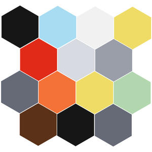 Carreaux de sol hexagonaux mats 200*230 pour <span class=keywords><strong>toilettes</strong></span>, restaurant, maternelle, balcon, carreaux muraux décoratifs en porcelaine - Product Image 3