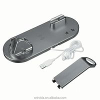 Chargeur sans fil pour téléphone portable 15W, support de téléphone portable réglable portable, chargeur pliable 6 en 1 pour téléphone et écouteurs