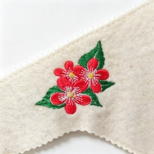 Bonnet de douche en <span class=keywords><strong>feutre</strong></span> de laine de haute qualité, blanc, pour salle de bain et sauna, avec ventouse, personnalisable, logo brodé, achat en gros pour marques. - Product Image 2