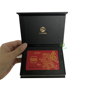 กล่องกระดาษบรรจุภัณฑ์บัตรของขวัญแม่เหล็กสีดำสุดหรูแบบกำหนดเอง กล่องใส่บัตรเครดิตสำหรับการค้า <span class=keywords><strong>VIP</strong></span> กล่องของขวัญสำหรับใส่บัตร - Product Image 4