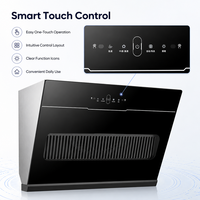 Hotte de cuisine murale en acier inoxydable avec interrupteur tactile, aspiration latérale et moteur en cuivre – Fournisseur de hottes de cuisine