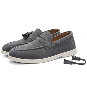 <span class=keywords><strong>Chaussures</strong></span> habillées en cuir à enfiler pour <span class=keywords><strong>hommes</strong></span>, résistantes, respirantes, mocassins formels, <span class=keywords><strong>chaussures</strong></span> décontractées et baskets pratiques - Product Image 4