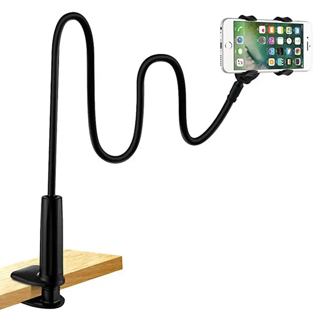Portable Adjustable Mobile Phone Holder Flexible Lazy Bed Stand with Mount Bracket Support for Desk iPad Desktop Tablet Use