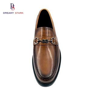 Zapatos de Negocios Dreamy Stark para Hombre, Nuevos Mocasines Formales de Cuero Vacuno con Hebilla de Caballo para Otoño, Color Marrón, para Oficina y Fiestas - Product Image 4
