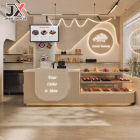 Vitrine thermostatée moderne pour boulangerie, design personnalisé, avec éclairage LED, comptoir de bar à café, mobilier commercial pour magasin