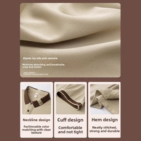 Chemise de travail personnalisée pour homme, à manches courtes, 100 % polyester, avec fermeture boutonnée, grande taille, pour le personnel de restaurant, uniforme de café et de laiterie