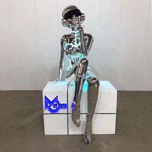 MUSI tamaño real realista fibra de vidrio 3D <span class=keywords><strong>astronauta</strong></span> escultura fábrica venta al por mayor jardín al aire libre fibra de vidrio <span class=keywords><strong>astronauta</strong></span> figura estatua - Product Image 4