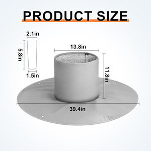 Plant Root Insulation Cover Winter Tree Root Protector HDPE Garden Heated Simple Style - Product Image 5