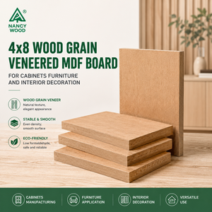 Panneau MDF plaqué bois grainé 4x8 pour armoires, meubles et décoration intérieure - <span class=keywords><strong>Nancy</strong></span> - Product Image 1