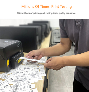 Công nghiệp máy in nhãn 300dpi quần áo chăm sóc nhãn mã vạch Ribbon tự động cắt đôi hàng màu vận chuyển máy in nhãn - Product Image 4