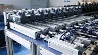 Cylindre électrique robuste Plug-and-Play ServoMotor IP65 Mega-Press Brake avec une force de poussée de 0,1 à 300 tonnes et une course de 1 à 6000 mm
