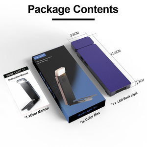 ไฟอ่านหนังสือแบบหนีบพกพาขนาดเล็ก ชาร์จผ่าน USB ได้  670nm ถนอมสายตา น้ำหนักเบา ชาร์จด้วย Type C แบตเตอรี่ 500mAh - Product Image 6