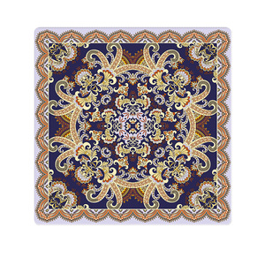 Purple square Flower Mahjong Mat with Retro Style Table Mat Is Suitable for Gaming and Features Quiet and Thick Construction - Product Image 5