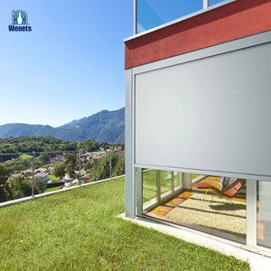 Đa-Kênh Điều Khiển Từ Xa Bền Ngang Gió Và Nước Bằng Chứng Zip Màn Hình Ngoài Trời Rèm Lăn - Product Image 3