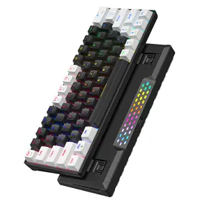 ZXX561 63 tasti blu rosso interruttore personalizzato Keycap Mini cablato gioco Usb 3.0 tastiere moda RGB retroilluminato tastiera ottica meccanica