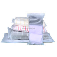 Sacs d'emballage en plastique biodégradable à fermeture éclair givrée avec logo personnalisé de haute qualité pour vêtements
