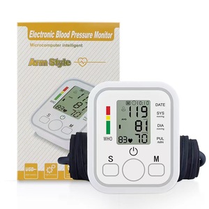 Hot-Selling Fully Automatic Electric Smart Blood Pressure Monitor Large-Screen Touchscreen White/Black Colors