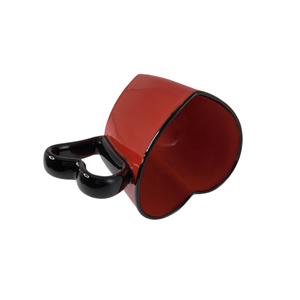 Hot Selling Creative 3D Heart Shape Porcelain Mugs <b>Ceramic</b> Milk Tea Coffee Mugs Customized Mug Breakfast <b>Cups</b> - Product Image 3