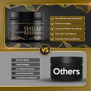 Resina de Shilajit Pura del Himalaya de Marca Privada para Hombres y Mujeres, Aumenta la Energía y Refuerza el Sistema Inmunitario, Más de 85 Minerales Traza, 75%+ de Ácido Fúlvico - Product Image 5
