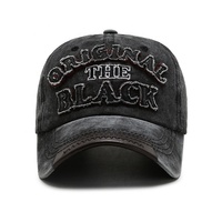 Casquette de baseball ajustable avec logo brodé 3D, en coton délavé, style vintage, pour papa, protection solaire, sport, vente