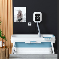 Nouveau style 2022 : Tapis de massage portable à bulles d'air pour spa à domicile, machine de spa ultrasonique moderne pour une relaxation corporelle complète, idéal pour la salle de bain