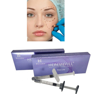 Hereme 2ml Most Popular Factory Price Cross-Linked <strong>Hyaluronic</strong> <strong>Acid</strong> <strong>Filling</strong> Gel Deep Derm Chest <strong>Lip</strong> Filler Injectable for Face - Product Image 1