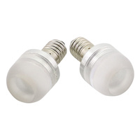 Ampoule LED E10 G18 BA9S 12V 24V 48V Frosted Concave à large plage de tension pour panneau de signalisation industrielle