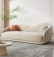 Canapés de fabrication pour la maison, luxe, 3 places, décontractés, simples, modernes, italiens, minimalistes, design hippopotame, canapé en tissu