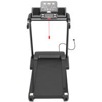 Caminadora Comercial para Gimnasio, 3.0HP, 1~18km/h, 0~15% Inclinación, Consola LED, MP3, Frecuencia Cardíaca, Carga Máxima de 150kg