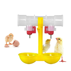 Alimentador automático de pollos, Equipo de cultivo de aves de corral, <span class=keywords><strong>bebedero</strong></span> de <span class=keywords><strong>doble</strong></span> pezón, taza de agua colgante - Product Image 1