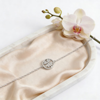 Bracelet tendance en argent 925 plaqué platine, maillons de chaîne, zircon serti clos taille brillant, durable, pour femme, idéal pour mariage ou soirée, cadeau