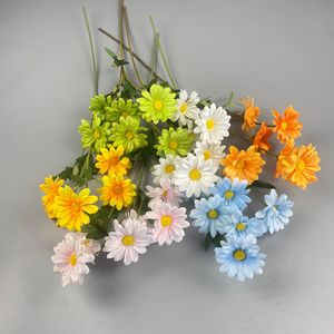 YOPIN-1657 vente en gros 6 têtes Bellis Perennis soie artificielle Gerbera marguerite fleur - Product Image 2