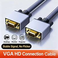Câble VGA pour moniteur PC et projecteur, transmission de données 1080p, connecteur mâle-mâle, noyau en cuivre pur